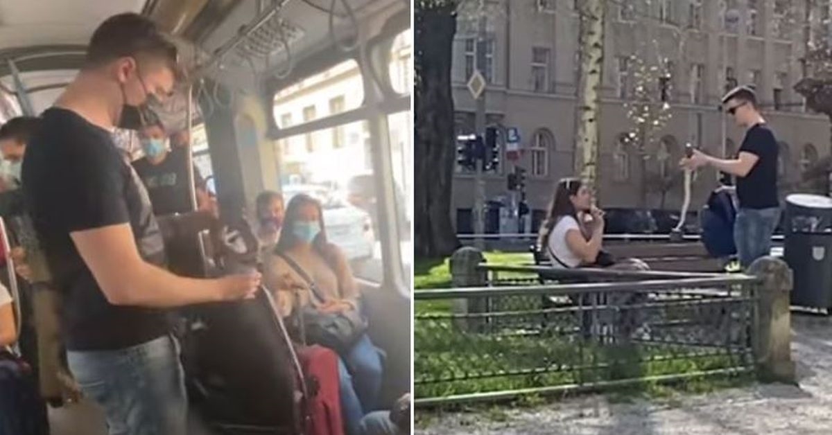 YouTuber plašio Zagrepčane zmijom pa završio na sudu, mora platiti kaznu od 700 kuna