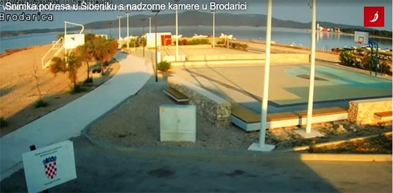VIDEO Pogledajte trenutak potresa u Brodarici i Zatonu kod Šibenika