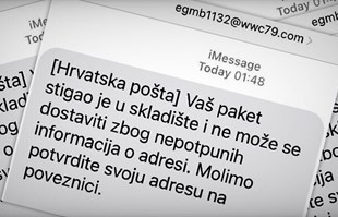 Dobila lažnu poruku Hrvatske pošte pa poslala bankovne podatke. Ukrali joj novac