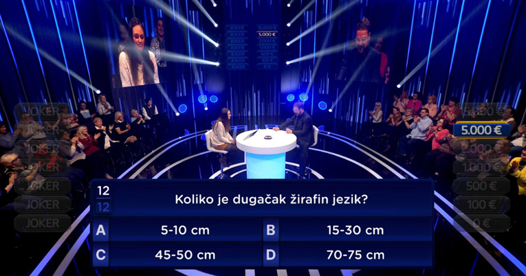 Lidija je u Jokeru zamalo osvojila 15.000 eura. Na ovom pitanju je odustala