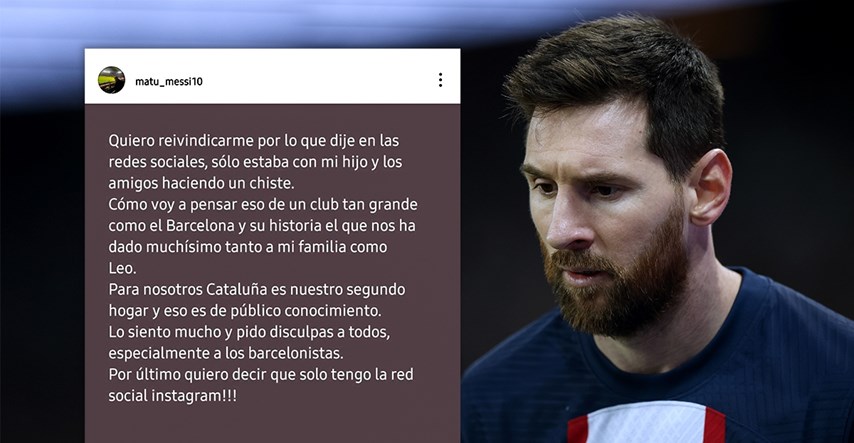 Messijev brat žestoko udario po Barceloni i Kataloncima pa se ekspresno ispričao