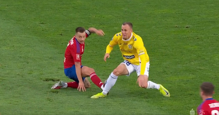 VIDEO Tudor grubo startao za izravni crveni karton. Odmah je znao što je napravio