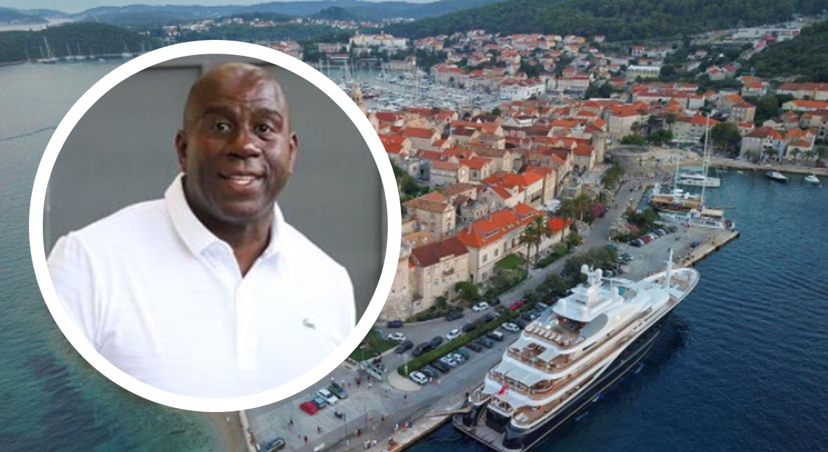 Magicu Johnsonu na fotku s Korčule mnogi komentirali isto, Hrvati ih ispravljaju