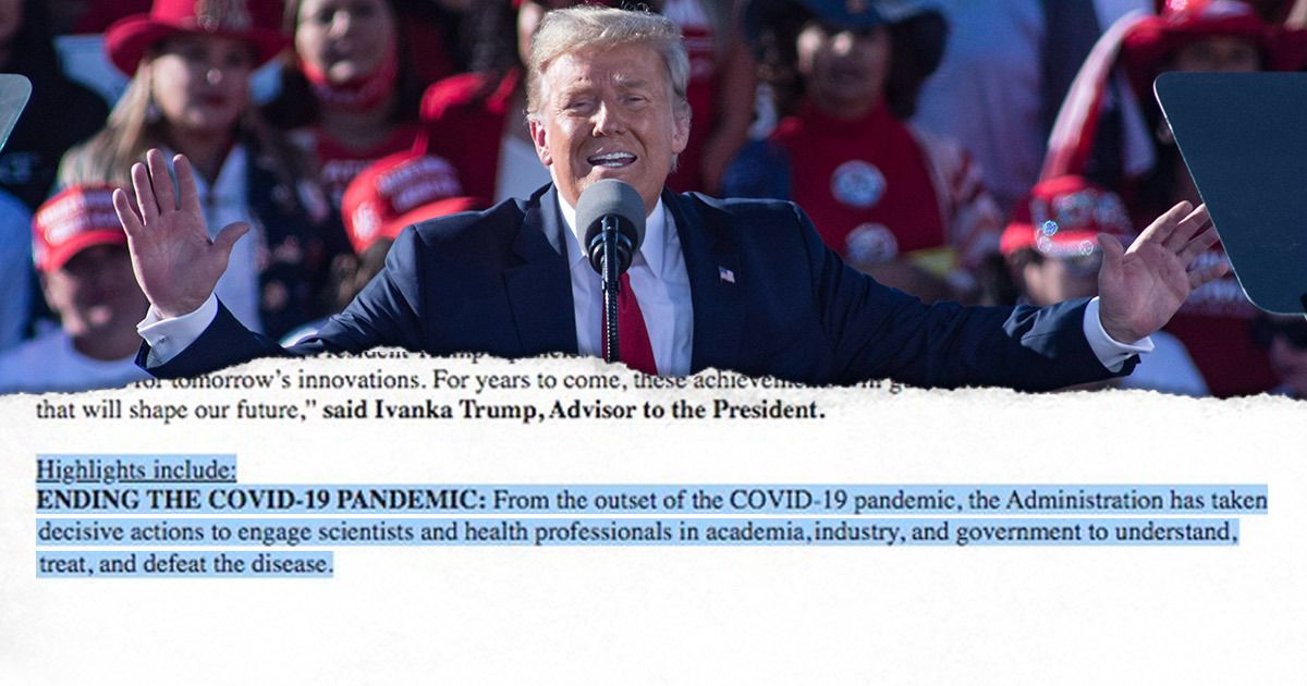 Trump među postignućima navodi okončanje pandemije. SAD ima najviše slučajeva ikad