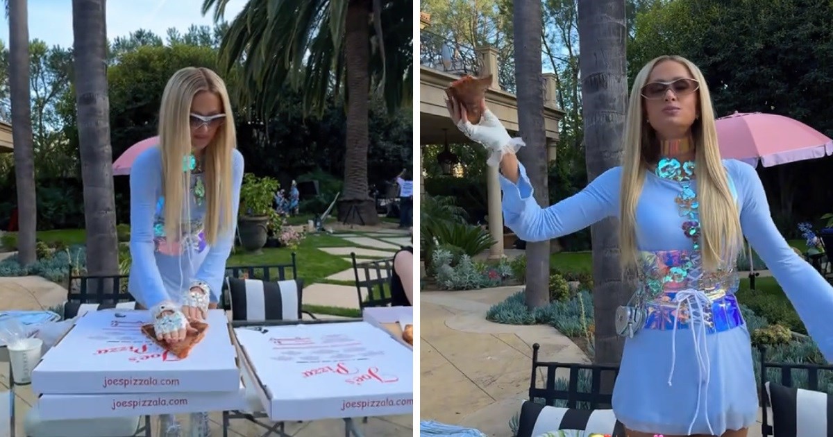 Paris Hilton pokazala kako skida mast s pizze i zgrozila fanove