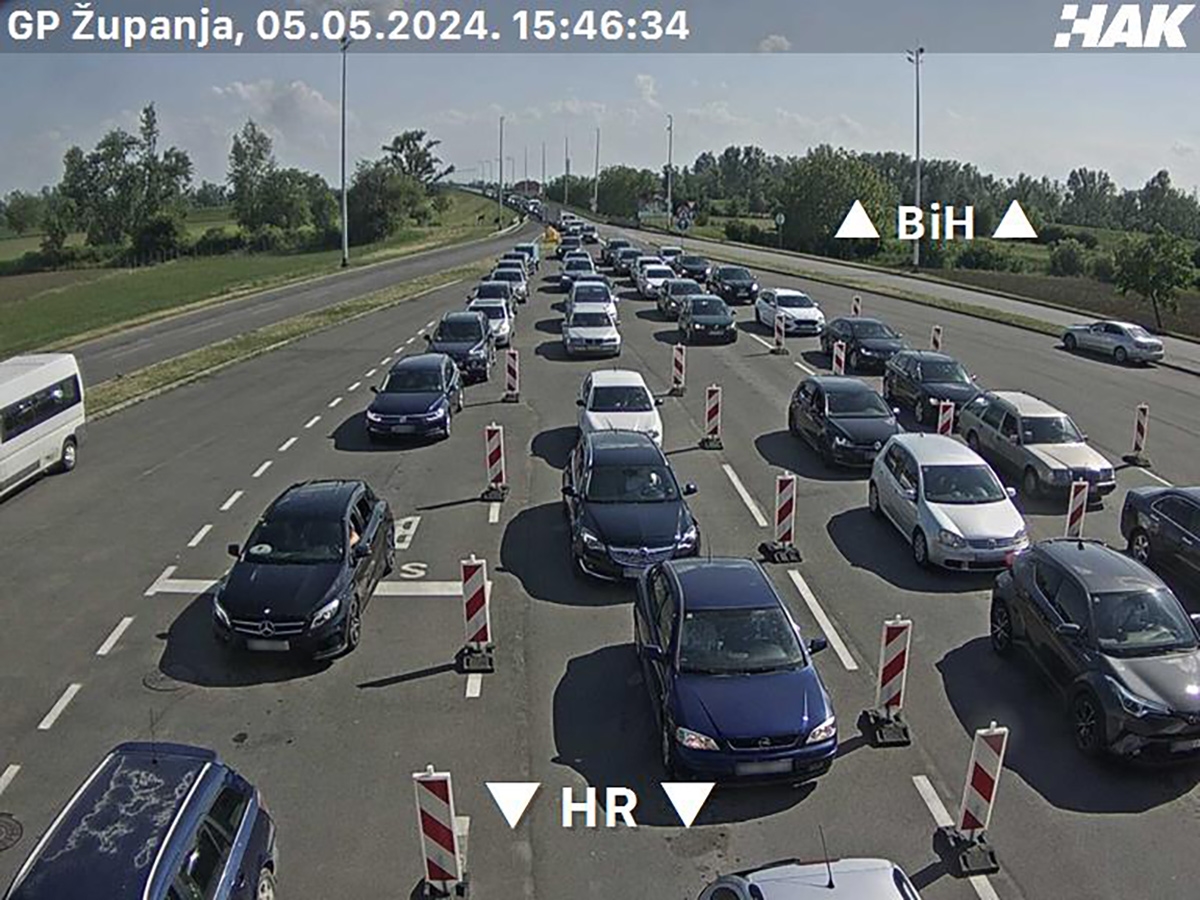 Velike gužve na granici Hrvatske i BiH, čeka se satima