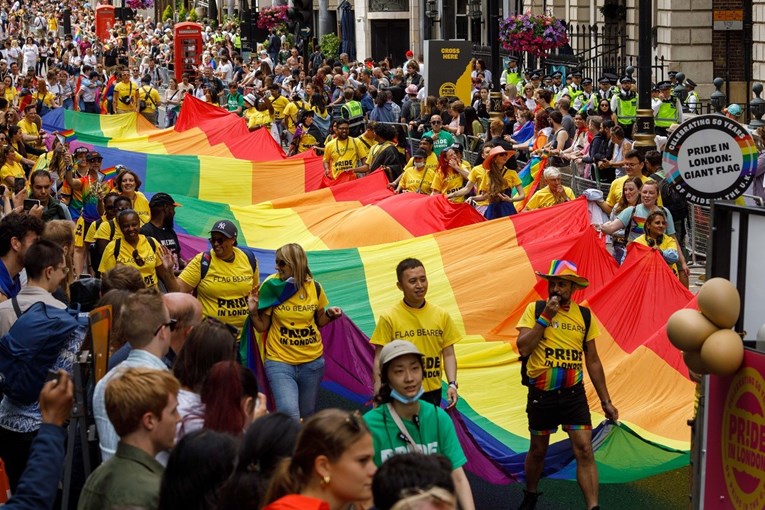 U Londonu održana 50. Povorka ponosa, na ulicama više od milijun ljudi