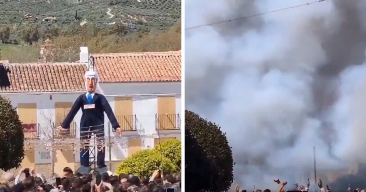 U Španjolskoj dignuli u zrak lutku Netanyahua. Izrael: Stravična antisemitska mržnja