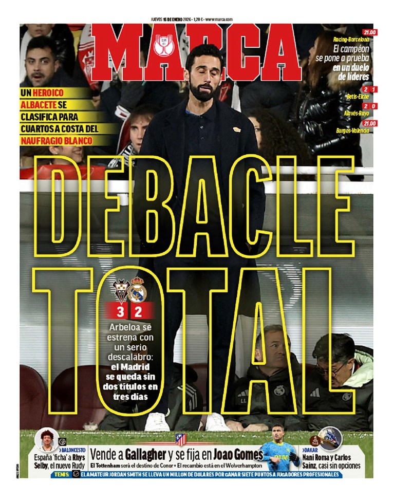 Ovo je naslovnica današnje Marce