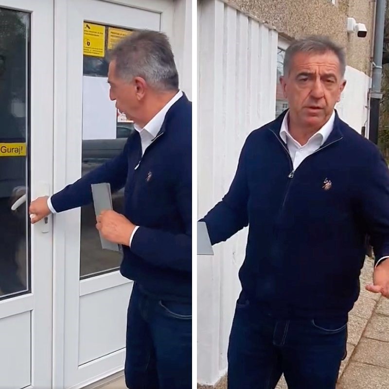 VIDEO HDZ-ovac prije dva dana otvorio poštanski ured. Milinović pokušao ući, ne radi
