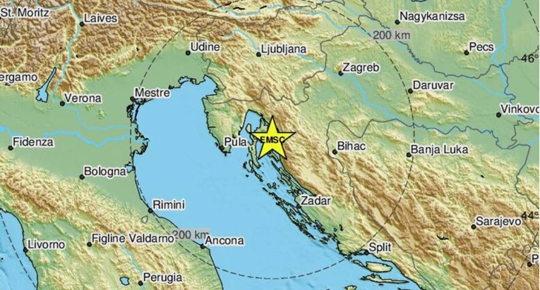 Potres na Krku magnitude 2.9