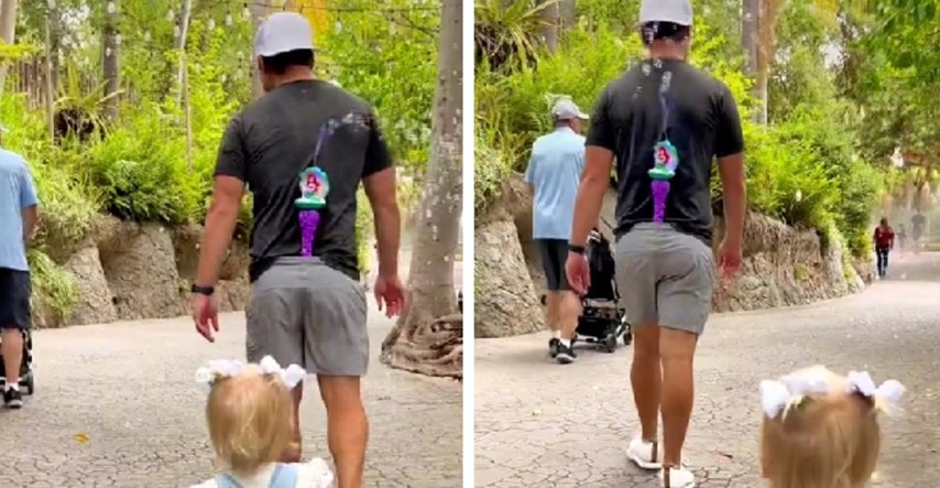 Tata osmislio trik s mjehurićima da bi naveo kćerkicu da ga prati po zoološkom vrtu