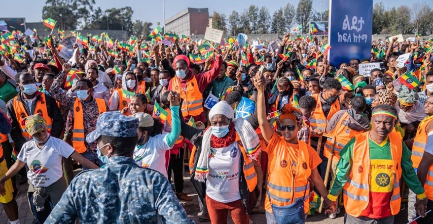 Etiopska vlada organizirala prosvjede protiv pobunjenika iz Tigraja
