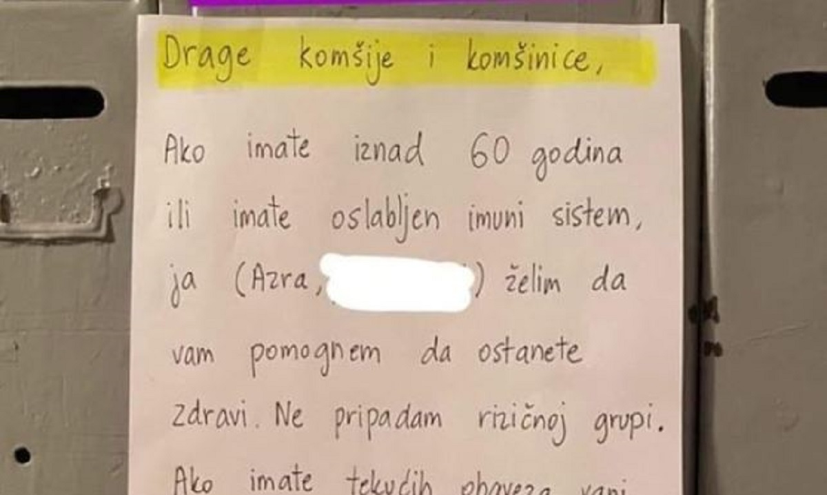 Poruka iz sarajevske zgrade postala hit na Facebooku: Dragi susjedi...