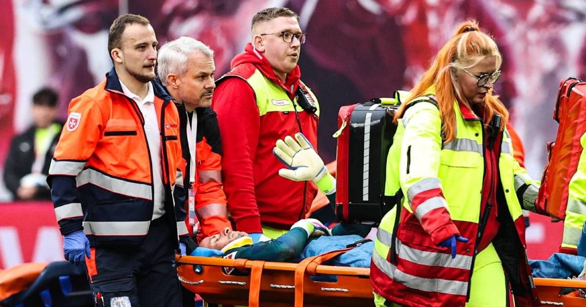 Golman Leipziga pušten iz bolnice nakon sudara sa suparnikom