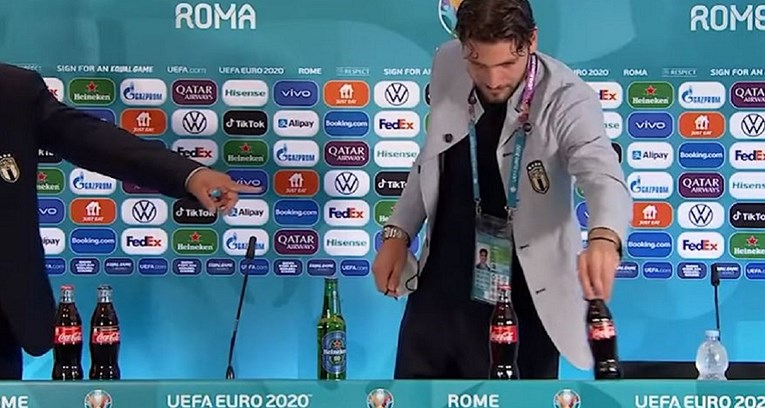 Pogledajte kako je i talijanski heroj pomaknuo boce Coca-Cole