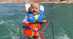 Dječaka starog šest mjeseci pustili da skija na vodi pa zgrozili javnost