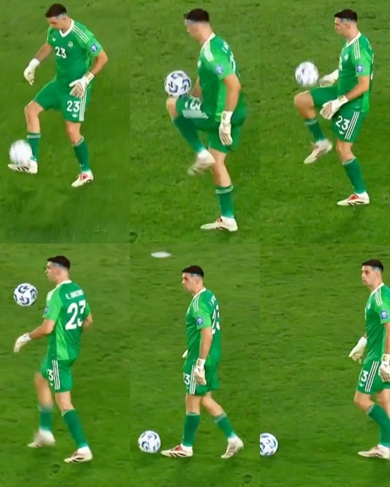 Argentina je povela 4:1 protiv Brazila. Martinez je uzeo loptu i slijedila je ludnica