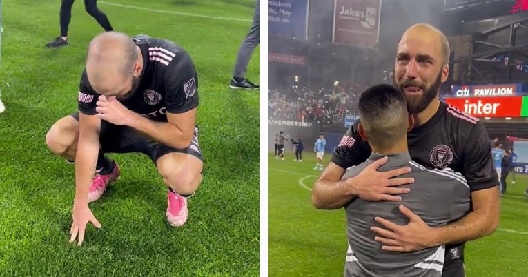 VIDEO Gonzalo Higuain se rasplakao nakon zadnje utakmice u karijeri