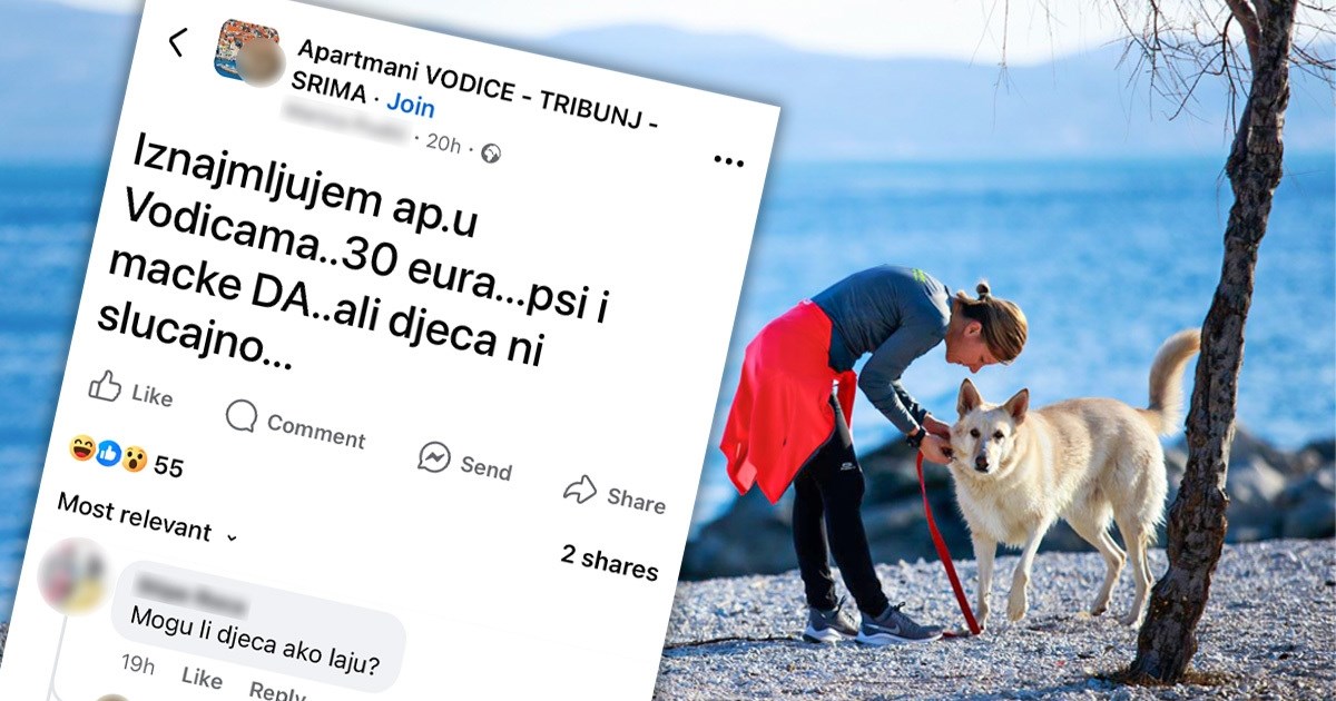 Iznajmljivačica apartmana iz Vodica: "Psi i mačke su dobrodošli, djeca ni slučajno"