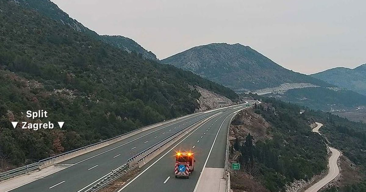 Zbog bure ograničen promet na magistrali. U unutrašnjosti moguća poledica