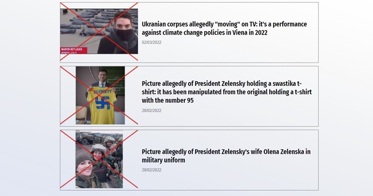 Ovo su laži i dezinformacije o ratu u Ukrajini