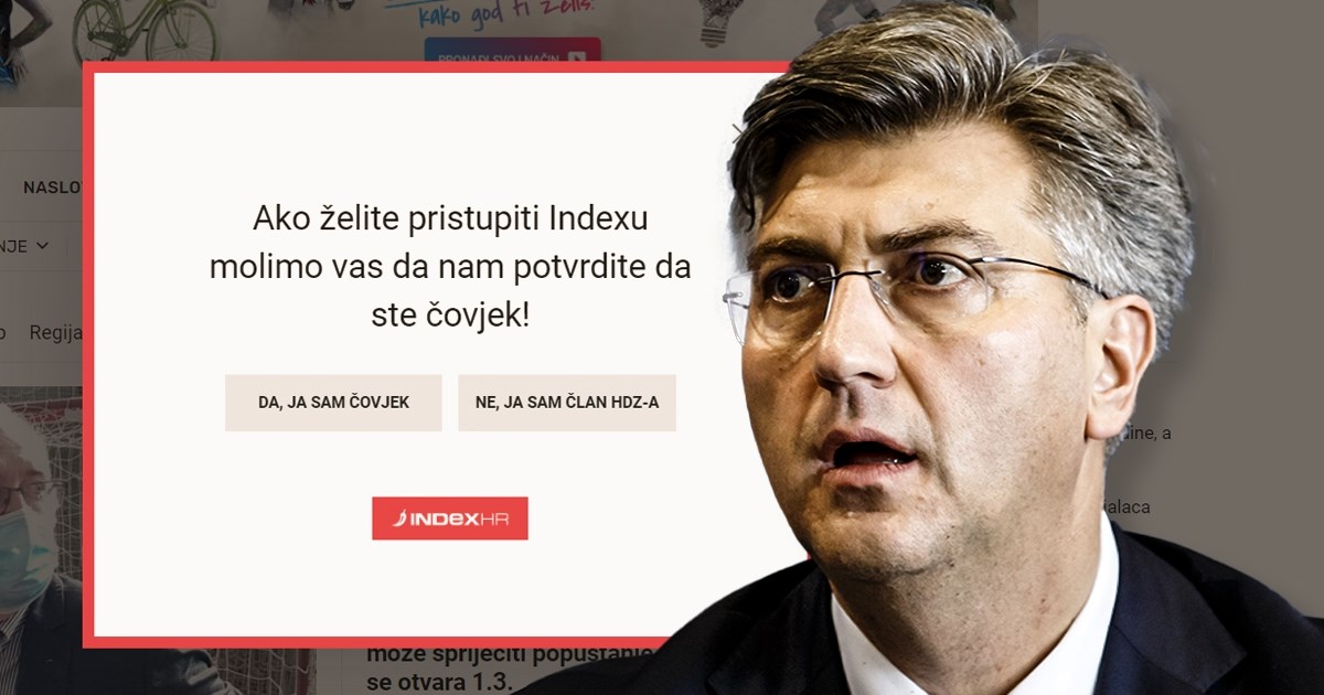 Plenković: Ljudi koji imaju 45 od 20. godine se odgajaju na mržnji Indexa prema HDZ-u