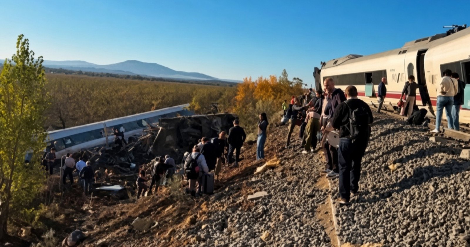 Sudarila se dva brza vlaka u Španjolskoj. Deset poginulih
