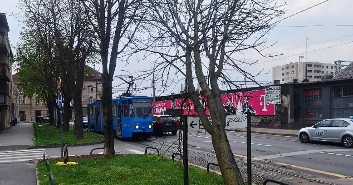 Kod Zapadnog kolodvora palo stablo zbog jakog vjetra. ZET: Tramvaji opet voze