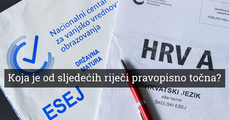 Čak 22.4% maturanata palo je ispit iz hrvatskog. Evo jedan kviz iz pismenosti