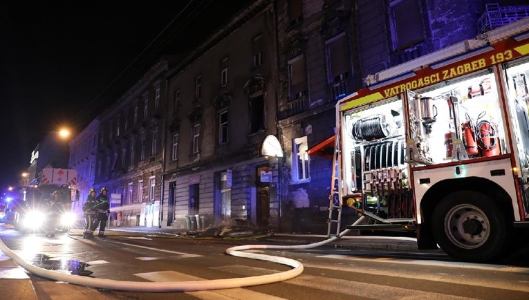Veliki požar u centru Zagreba. Vatrogasci spasili sedam ljudi s drugog kata zgrade