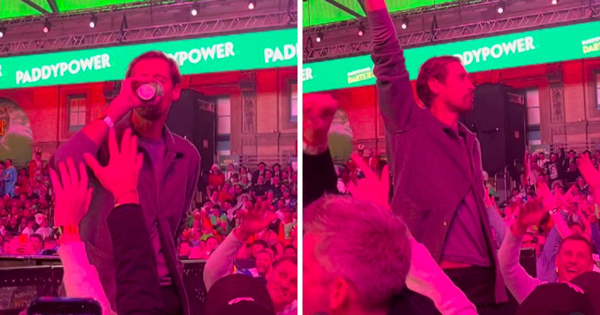 Pogledajte kako Crouch ispija pivo na eks. Dvorana luduje, kreće ples