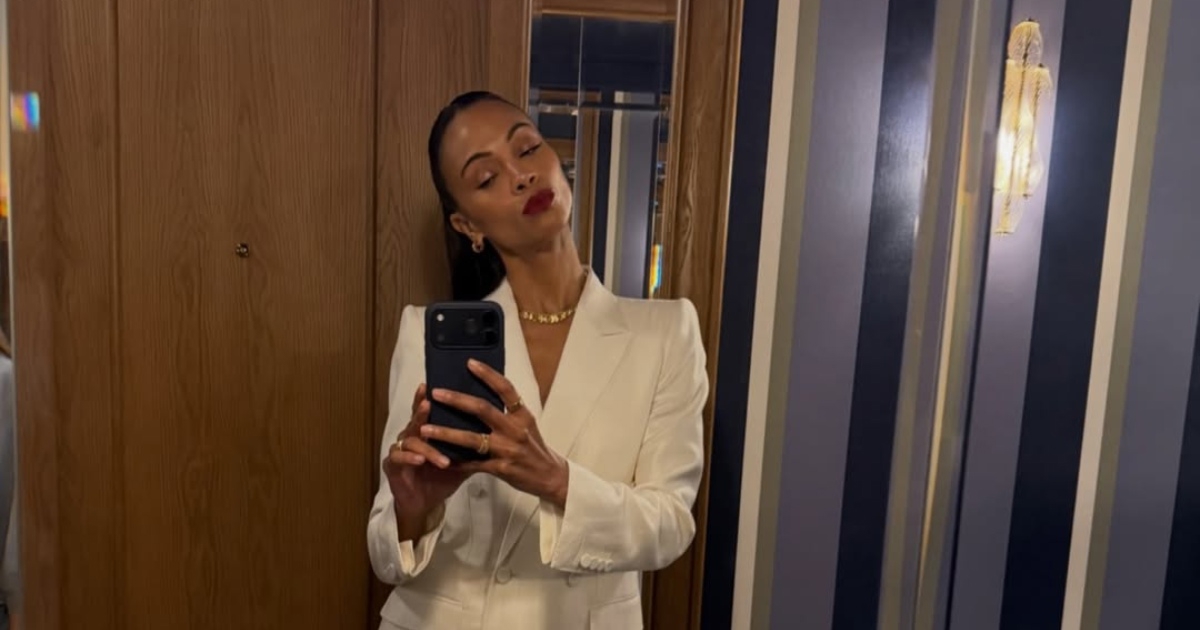Zoe Saldaña: Novi elegantni look u stilu "uredske sirene"