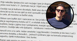 Mate Janković o hrani u hotelu s 5 zvjezdica: "Razočaravajuće, a račun 60 eura"