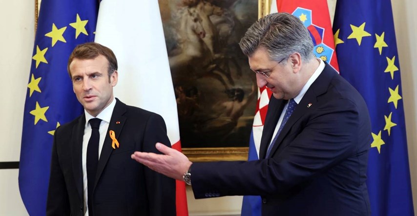 Macron na Twitteru spomenuo Milanovića i Plenkovića