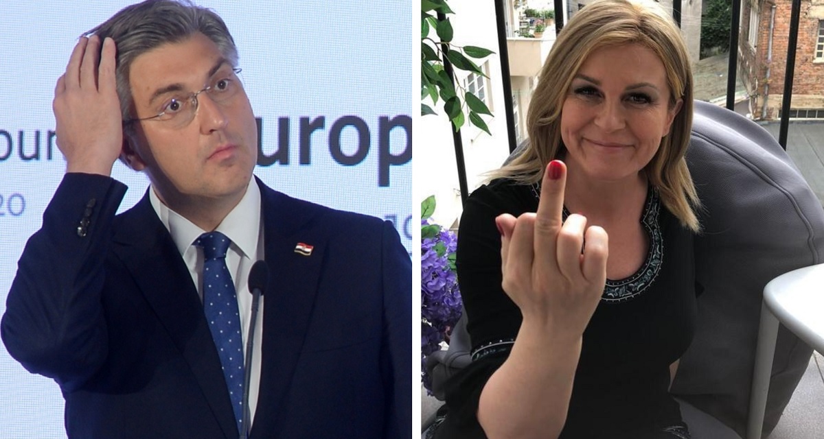Plenković komentirao Kolindin srednji prst Škori