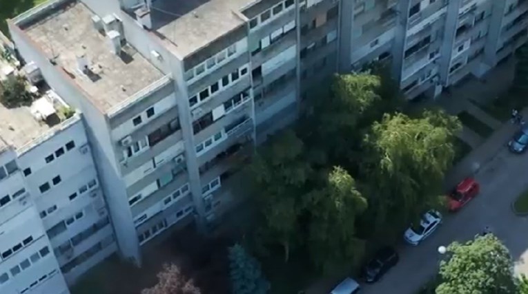 U Velikoj Gorici izbio požar u stanu, pogledajte snimku dronom