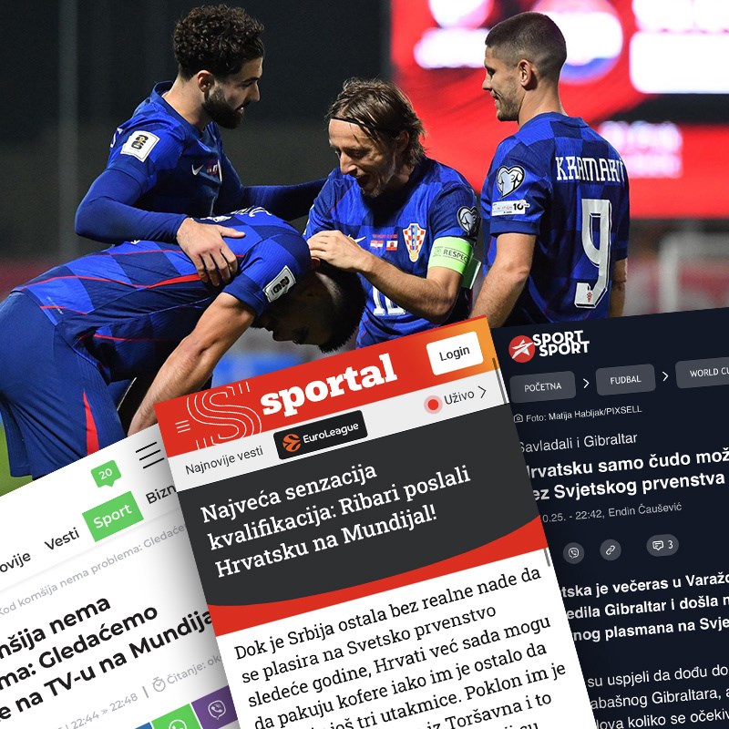 Srpski mediji: Kod komšija nema problema. Na SP-u ćemo gledati Hrvatsku
