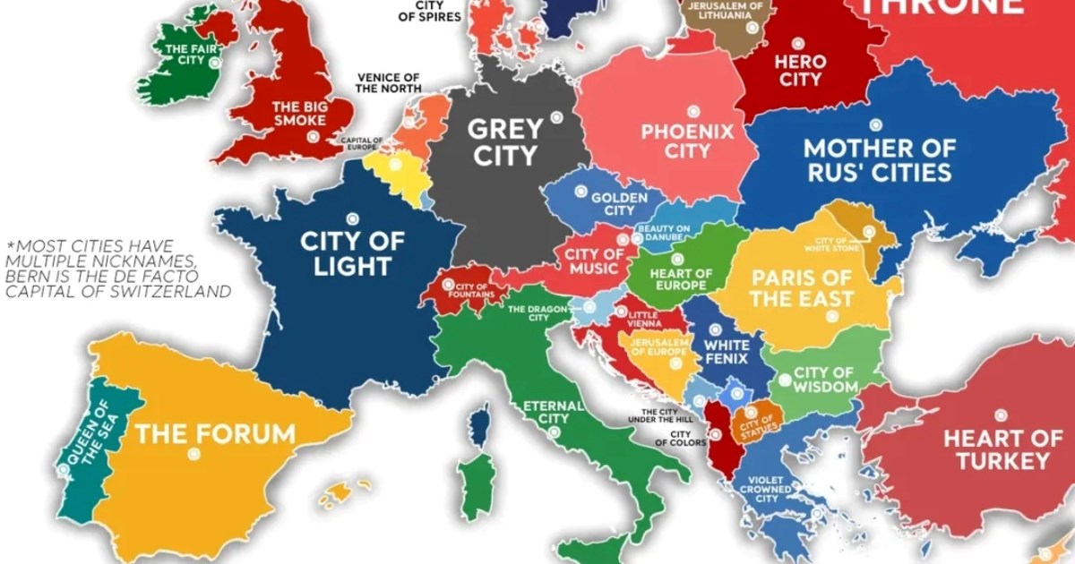 Viralna AI karta uzbunila Europljane: Pogledajte koje su nadimke dali gradovima