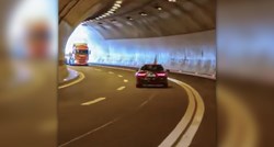 VIDEO Vozač na A1 u tunelu vozio u suprotnoj traci. U zadnji čas izbjegao kamion