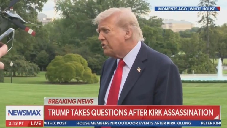 Novinar: Kako se držite nakon smrti Kirka? Trump: Vrlo dobro. Gradimo plesnu dvoranu