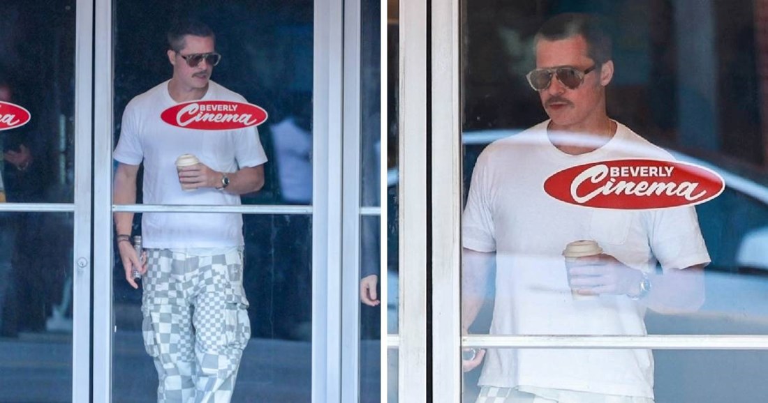 Brad Pitt snimljen u Los Angelesu, pažnju privukao brkovima