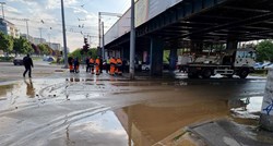 VIDEO Jutros poplavljeno jedno od najprometnijih križanja u Zagrebu
