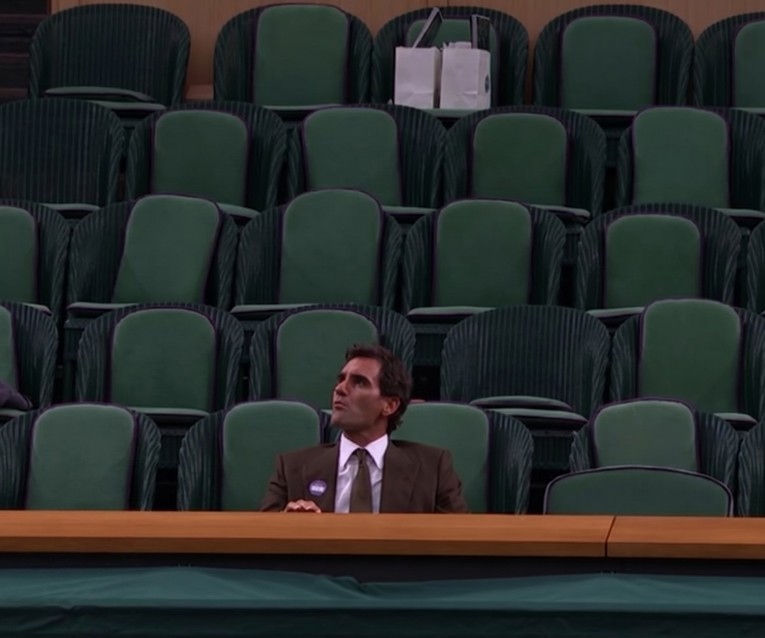Fotografija usamljenog Federera na Wimbledonu je hit. "Je li ovo slika turnira"