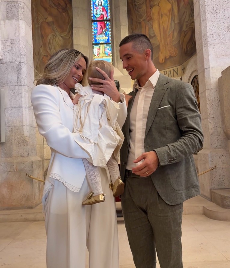 Valentina Walme i Marko Petrić krstili kćer Lily
