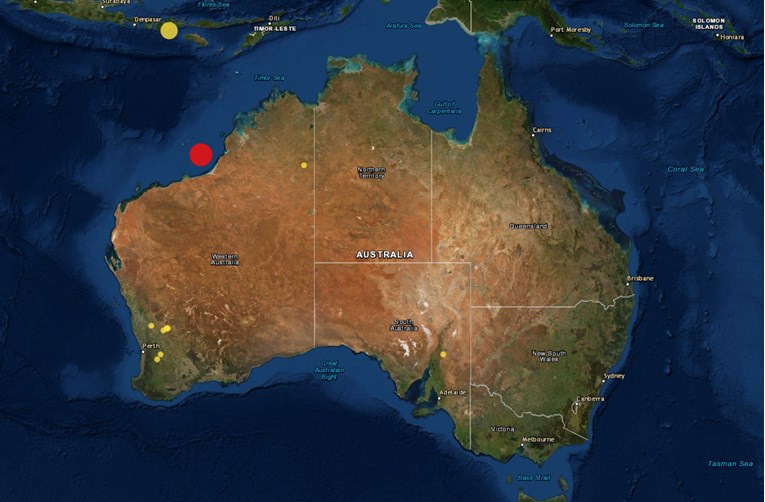 Snažan potres pogodio područje uz obalu Australije