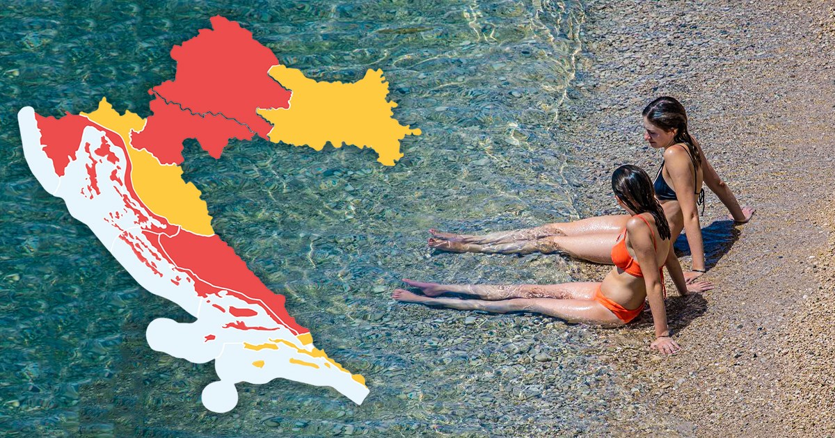 Danas temperature do 39°C, sutra vrhunac toplinskog vala. Osvježenje tek idući tjedan