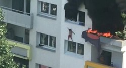 Dva dječaka skočila kroz prozor s trećeg kata iz stana u plamenu, uhvatili ih susjedi