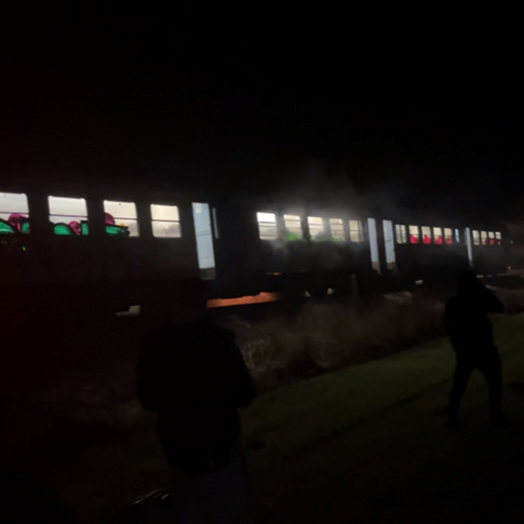 VIDEO Zapalio se vlak kod Osijeka