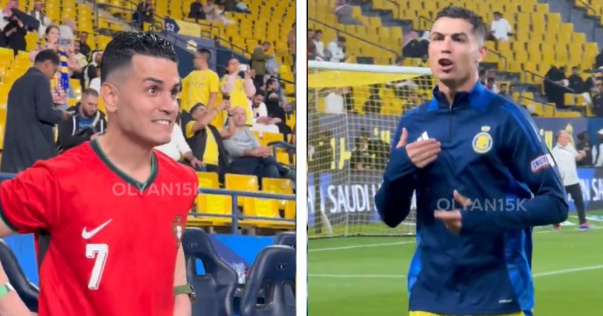 VIDEO Ronaldo vidio svog dvojnika na tribini, nasmiješen mu vikao: Jako si ružan